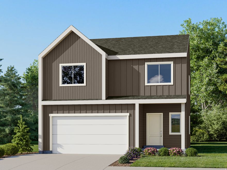 The Valley at Wildflower - 3124 - Cache.  Offering up to $20,000 financing incentive when financing through our preferred lender! Estimated completion in May! This home has a Scandinavian style elevation.  Offering 4 bedrooms, 2.5 bathrooms, family room, dining area and a kitchen that boasts white cabinets, motion grey quartz countertops and a full unfinished basement.  Upstairs is the laundry room, owner's suite, and owners suite bathroom with a large walk in closet, three more bedrooms, and one full bathroom. Square footage figures are provided as a courtesy estimate only and were obtained from builder. Buyer is advised to obtain an independent measurement.