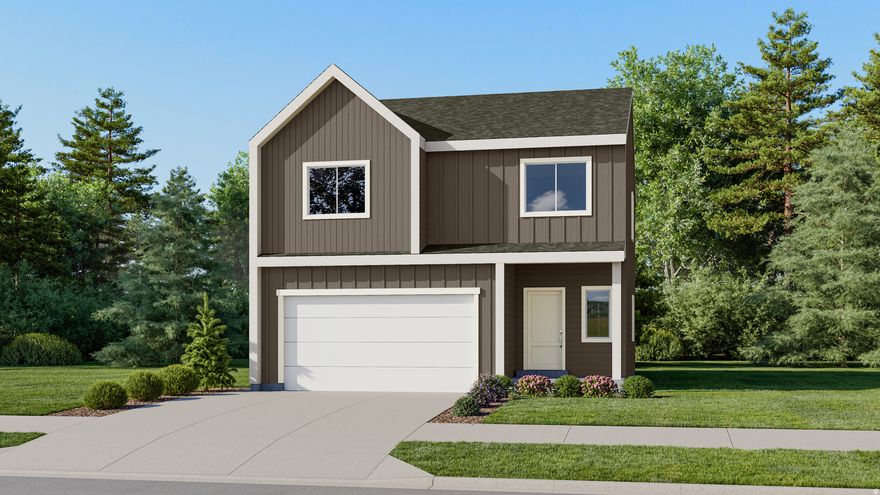 The Valley at Wildflower - 3124 - Cache.  Offering up to $20,000 financing incentive when financing through our preferred lender! Estimated completion in May! This home has a Scandinavian style elevation.  Offering 4 bedrooms, 2.5 bathrooms, family room, dining area and a kitchen that boasts white cabinets, motion grey quartz countertops and a full unfinished basement.  Upstairs is the laundry room, owner's suite, and owners suite bathroom with a large walk in closet, three more bedrooms, and one full bathroom. Square footage figures are provided as a courtesy estimate only and were obtained from builder. Buyer is advised to obtain an independent measurement.