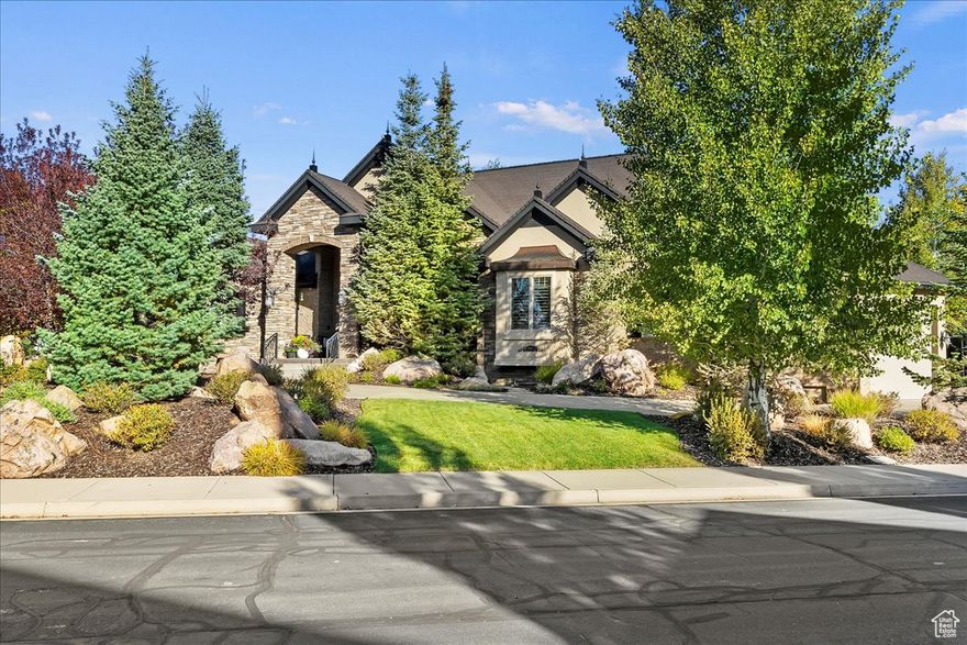 Beautiful high quality home located in the highly sought after Cottonwood Hills gated community. Freshly painted, this thoughtfully designed home flows easily from room to room, creating spaces ideal for both gathering and quiet retreat. Surrounded by stunning, mature landscaping, this Mountain Green property offers a setting that feels private, peaceful, and truly inviting.  Square footage figures are provided as a courtesy estimate only and were obtained from County Records.  Buyer is advised to obtain an independent measurement.