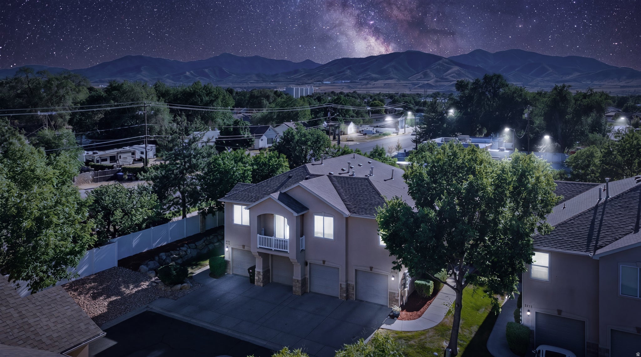 Aerial view featuring corner lot