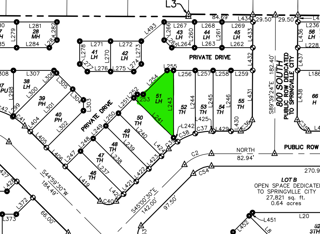WESTFIELD'S CENTRAL SUBDIVISION - Land