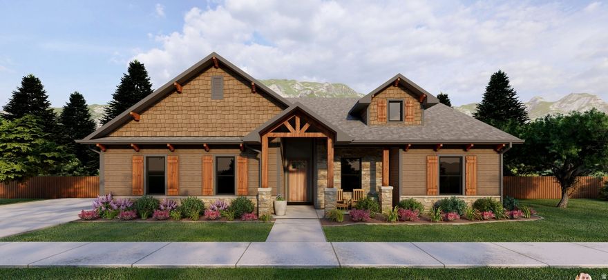 Welcome to the Denford by OLO Builders  a home designed to impress with its open, spacious layout and thoughtful features. As you enter, you're greeted by a welcoming family living space that seamlessly blends the kitchen and dining area, creating a perfect space for gathering and entertaining. The kitchen is a chef's dream, featuring abundant cabinet space, a walk-in pantry, and extra cabinetry ideal for a desk or additional storage. The dining area is enhanced by a charming bump-out with windows on both sides, flooding the space with natural light. The large island faces the main family area, making it perfect for both meal prep and socializing. Off the family area, a hallway leads to two generously sized bedrooms, a full bathroom, and the primary suite. This suite is a spacious retreat, complete with a large storage closet and a walk-in closet for all your storage needs. Convenience is key, with a large drop zone (mudroom) and a well-sized laundry room located just off the garage  ideal for keeping everything organized. For even more space, the Denford offers the option of a full, unfinished or finished basement*. When finished, the basement adds two additional bedrooms, a full bathroom, a spacious family room, a larger storage room, and a cold storage room, providing plenty of space for all your storage needs. This home offers the perfect blend of comfort, function, and flexibility  don't miss the chance to make the Denford your new home! Choose from a Craftsman, Farmhouse, Prairie, Modern, Mtn. Rustic, or Traditional exterior. As well as a front or side-facing garage. Call today to start customizing your new home!