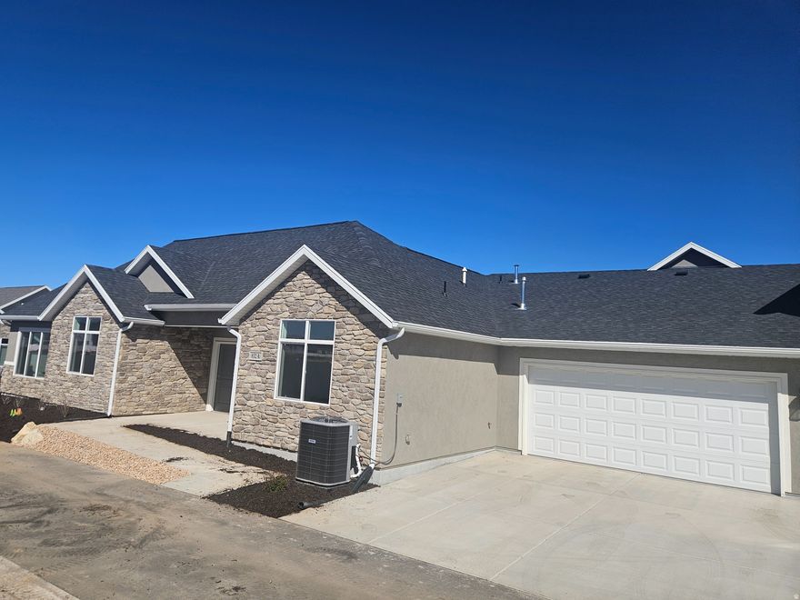 Single level living with no steps to front door, garage or patio. Beautiful spacious home with vaulted ceilings and large windows. Sales office is open 10am-5pm Tuesday -Saturday. Taxes are estimated.
