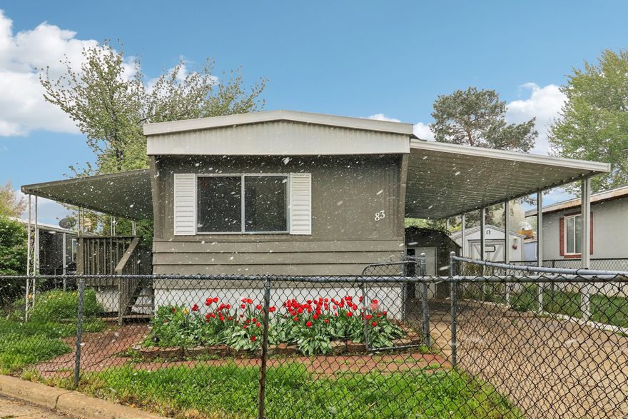 Tucked in a quiet, owner-occupied community in Ogden, this cozy single-wide offers a great opportunity to make it your own. Conveniently located less than 2 miles from I-15, you'll enjoy easy access while still feeling tucked away from the hustle. The location truly stands out-within 1 mile of grocery stores, a mall, Home Depot, and a variety of restaurants, plus just about 3 miles from the UTA FrontRunner station for an easy commute. Situated directly across from a small neighborhood park with playground equipment, the setting adds a nice sense of space and charm. The property features a fruit tree in the yard and a storage shed for added convenience. With a little vision and some updates, this home is ready for its next chapter-whether you're looking to personalize your space or invest in a project with potential.