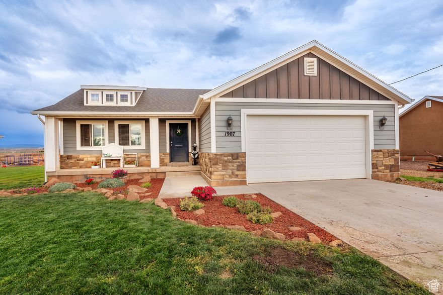 Discover the perfect blend of comfort and country charm in this 4-bedroom, 2.75-bathroom rambler in Ballard, UT. With 2,476 sq. ft. of living space, this home features an open-concept kitchen and living room, ideal for gathering and entertaining. The basement is 75% finished, offering plenty of room to grow, create, or relax. Backing up to open fields, you'll enjoy peaceful views and the feeling of space and privacy. Designed with a warm, country style, this home is both welcoming and functional-a perfect retreat for everyday living. Buyer to verify all information is correct.