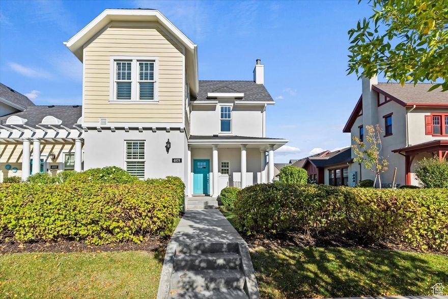 Enjoy Main Floor Living in the desirable Daybreak Garden Park community! This meticulously cared for home has 2 bedrooms, 2.5 bathrooms.  This end unit has tons of natural light, open concept plan, a secluded large patio and garden area,  flex space that would make a great office or kids playroom. The primary bedroom on the main floor features a walk-in closet and an attached bath with a double vanity and a walk in shower.  Beautiful white cabinets and stainless appliances. Stove is wired for both gas and electric. The oversized 2 car garage includes a storage closet and built in cabinets. The HOA fee includes, high speed internet,  snow removal, all yard care, insurance, exclusive use of Garden Park's clubhouse, pickleball courts, pool, spa, fitness center in addition to ALL   of Daybreak's amenities.  Residents enjoy walking trails, biking paths, free use of kayaks and paddle boards, outdoor music concerts, farmers markets. Buyer and buyer's agent to verify all information on this listing.
