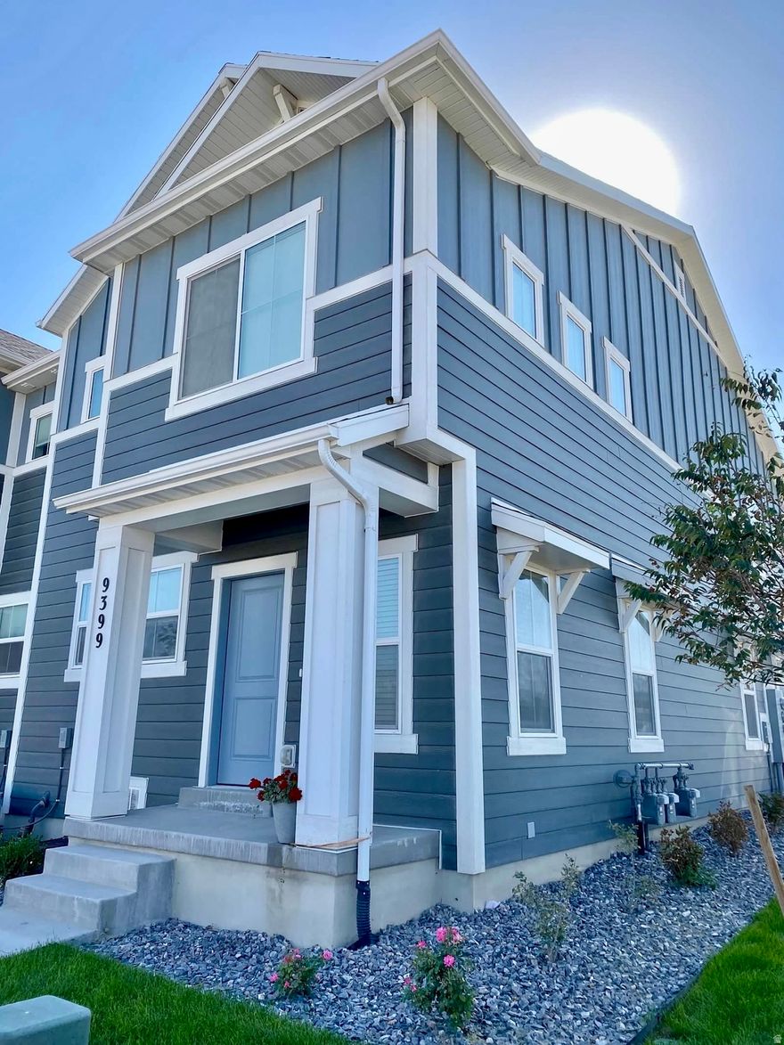 Best value in the community! This spacious 3-bedroom, 2.5-bath end-unit townhome offers more natural light, privacy and cozy living.  The open kitchen features a gas range, large island, generous storage, and perfect for everyday living and entertaining. The newly finished basement family room is ready for those family movie nights. Community amenities include a pool and clubhouse. Conveniently located on the border of Saratoga Springs and Eagle Mountain, close to shopping, schools, and parks.