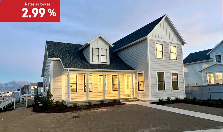 Rates as low as 2.99%. Ask agent for details.This new home is under construction with an estimated completion in December 2025. Located in Daybreaks newest Watermark Village, home to the Water Course. Large open floor plan with a two story vaulted family room.