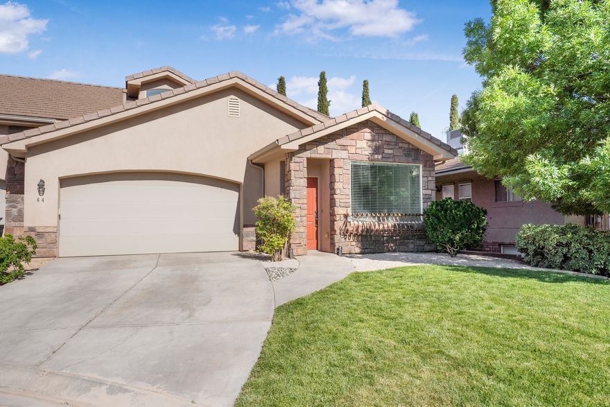 NO HOA and NO TRANSFER FEES. This 4-bedroom Ivins home is completely move-in ready with brand new carpet and fresh paint throughout. The kitchen features granite countertops and stainless steel appliances--plus the fridge, washer, and dryer are all included.  The private backyard offers beautiful, unobstructed views of the Red Mountain. You are perfectly located just minutes from the Medical School (RVU), Snow Canyon State Park, and Tuacahn. Skip the monthly dues and expensive transfer fees required by other local developments. This home is clean, updated, and ready for a quick close. Long-term rentals are allowed.