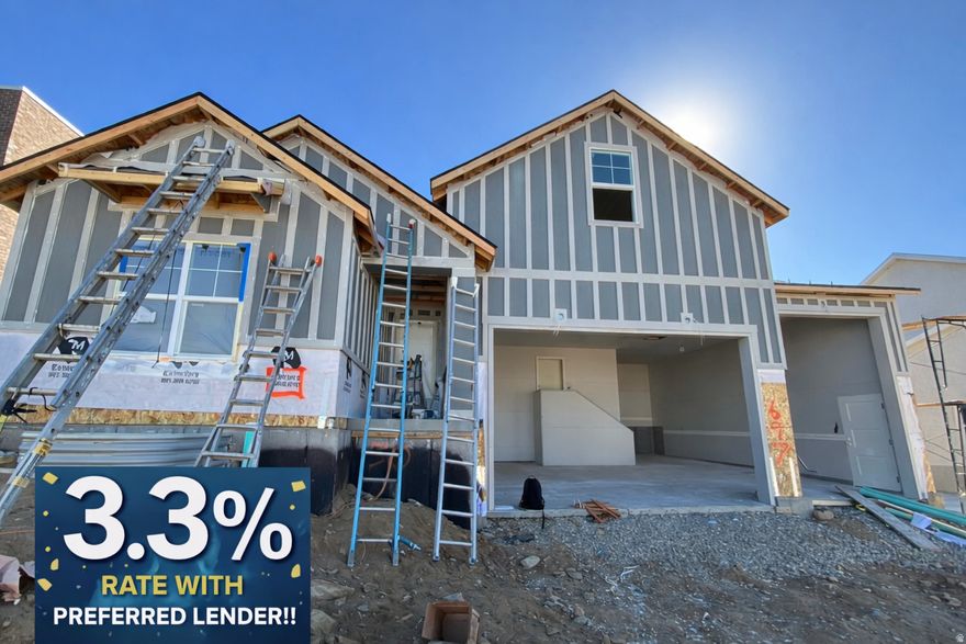 Come get a 3.3% Preferred Lender Rate!! 3-2-1 buy down or a 2-1 buy down available! Contact agent for details. Welcome to this beautiful home on the east bench of Willard, where thoughtful design meets breathtaking mountain and valley views. Built for both comfort and functionality, this home features a main-floor primary suite, allowing for easy one-level living with room to grow. The open-concept great room showcases vaulted ceilings, abundant natural light, and seamless flow into the kitchen and dining area - perfect for everyday living or entertaining. The bonus room above the garage is set up as a 4th bedroom or an awesome play room for your family! An amazing garage provides ample storage for vehicles, tools, and outdoor gear. Located in a quiet, desirable neighborhood with easy access to schools, recreation, and commuter routes, this home offers the ideal balance of small-town living and modern convenience. With new construction and move-in readiness, this is a rare opportunity to own a quality home in Willard. Please reach out to listing agent for info on finishes and time to walk the home.