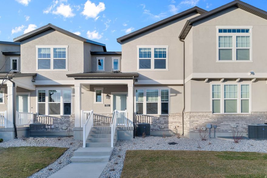 This inviting Bellevue townhome showcases a great master planned community with full yard landscaping that is maintained by the HOA! Interior features highlight gray laminate cabinets, elegant quartz countertops, and stainless steel gas appliances. Elegant flooring includes laminate hardwood, vinyl tile, and carpet flooring, complemented by 2-tone paint and Craftsman-style base and casing. Additional upgrades include a tankless water heater and a relaxing owner's bathroom with cultured marble shower surrounds accented by satin and brushed nickel hardware. This is a home you do not want to miss out on!