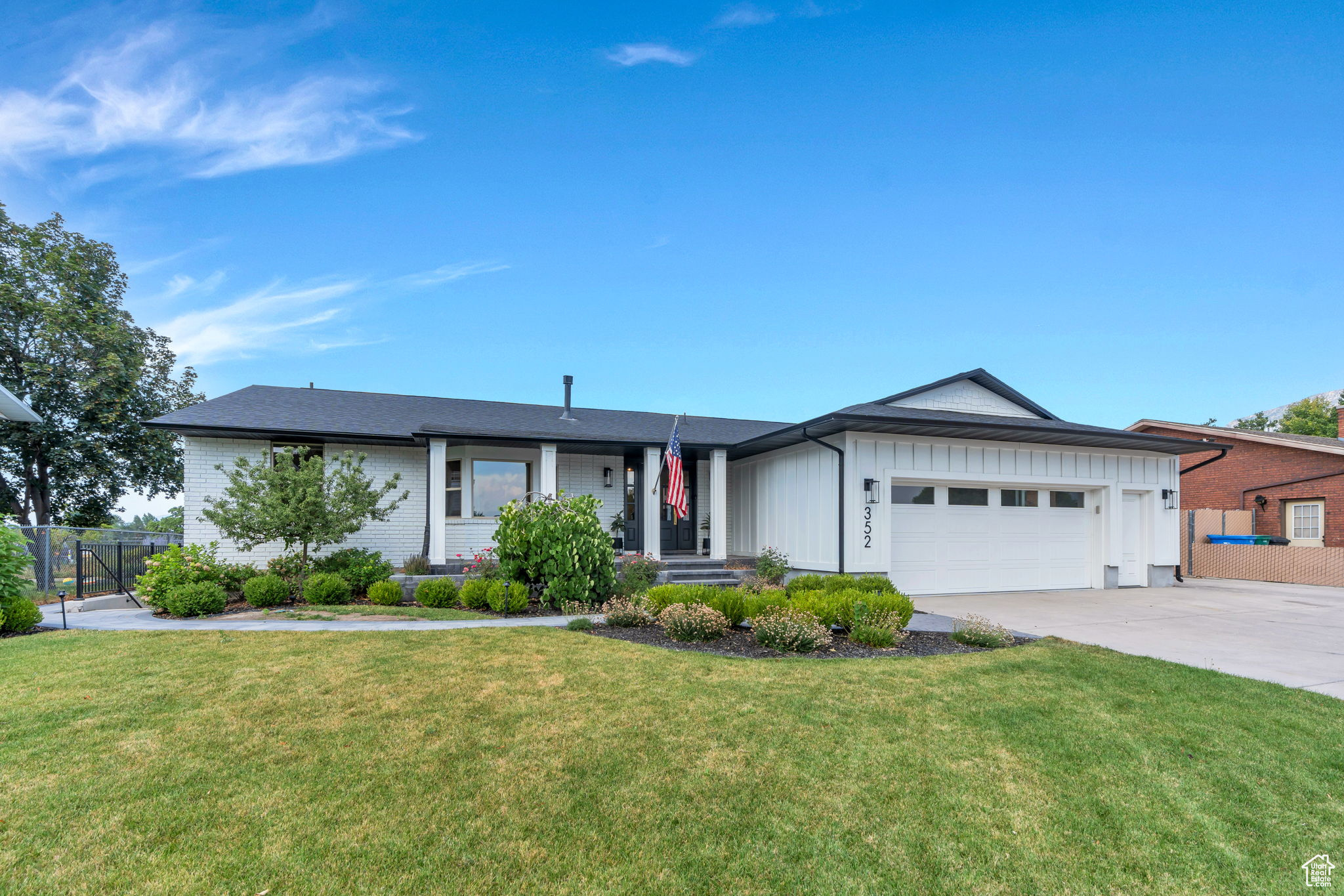 Welcome to this beautifully remodeled home in the heart of Orem, offering unbeatable convenience, privacy, and breathtaking views of Mt. Timpanogos! Perfectly situated just a short walk to UVU and backing a quiet school field, this home combines serene surroundings with easy access to everything. Step inside to find hardwood floors throughout the main level, a large open floor plan ideal for entertaining, and high-end finishes in every detail. The fully remodeled kitchen has giant walk-in pantry, ice marker and high end stainless appliances. The home features a fully finished basement apartment with 2 bedrooms, a separate entrance, and its own living space, perfect for rental income, guests, or multi-generational living. Enjoy the oversized garage with built-in storage, giving you ample space for vehicles, tools, and gear. Whether you're relaxing on the deck or hosting gatherings, the expansive views and private setting make this home truly special. Don't miss this rare opportunity to own a turn-key property in one of Orem's most desirable neighborhoods!