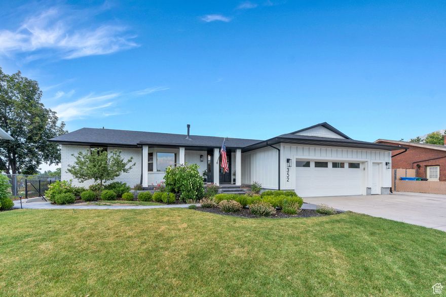 Welcome to this beautifully remodeled home in the heart of Orem, offering unbeatable convenience, privacy, and breathtaking views of Mt. Timpanogos! Perfectly situated just a short walk to UVU and backing a quiet school field, this home combines serene surroundings with easy access to everything. Step inside to find hardwood floors throughout the main level, a large open floor plan ideal for entertaining, and high-end finishes in every detail. The fully remodeled kitchen has giant walk-in pantry, ice marker and high end stainless appliances. The home features a fully finished basement apartment with 2 bedrooms, a separate entrance, and its own living space, perfect for rental income, guests, or multi-generational living. Enjoy the oversized garage with built-in storage, giving you ample space for vehicles, tools, and gear. Whether you're relaxing on the deck or hosting gatherings, the expansive views and private setting make this home truly special. Don't miss this rare opportunity to own a turn-key property in one of Orem's most desirable neighborhoods!