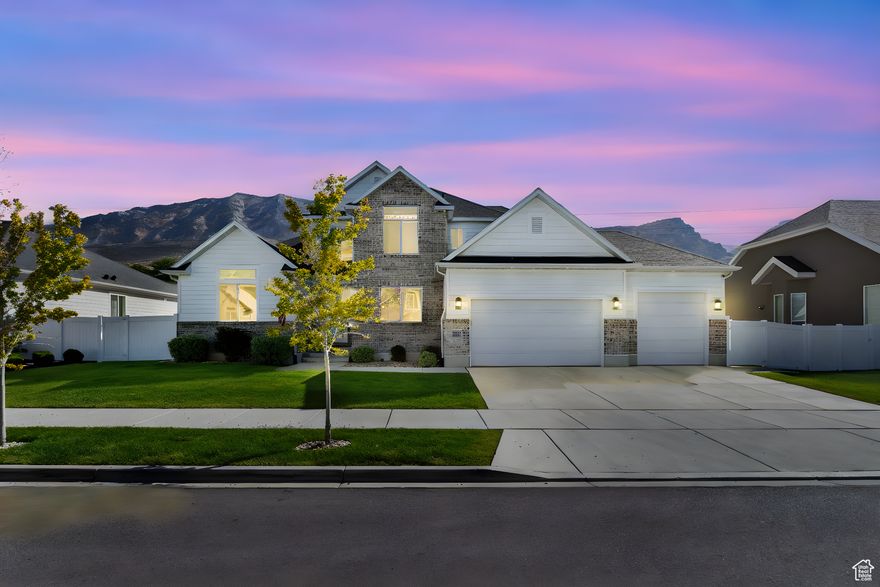Welcome to this beautifully maintained, newer home located on a quiet cul-de-sac in an exceptional Provo neighborhood. Boasting breathtaking mountain views and an east-facing backyard, this home offers the perfect blend of comfort, luxury, and convenience.      Step inside to vaulted ceilings that lead to a gourmet kitchen designed to impress, featuring a gas cooktop, double ovens, quartz countertops, custom cabinetry, and a sleek tile backsplash-perfect for hosting and everyday living. Custom trim work throughout the home add a custom feel and added level of luxury. Window coverings include electric roller shades in the great room that look out to stunning mountain views.  The spacious main-level primary suite is a true retreat, offering a luxurious bathroom with high-end finishes, separate tub/shower and a large walk-in closet. Wood tile throughout the main floor living areas offers style and durability.       The fully finished basement provides ample space for entertaining, an extra bedroom or guest suite, and even your own home gym-ideal for modern lifestyles.       And let's not forget the 3 car garage that features full paint, epoxy floors and a central vacuum that make cleaning out the cars a breeze.       Homes of this nature don't come up often in this easy Provo location so hurry and make your appointment today!