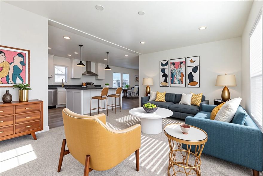 Waiting for a new owner- This low-maintenance home is a just minutes from Kanab, Utah, this move-in-ready home is wrapped in big-sky views and surrounded by the natural beauty that makes this region so special. Inside, the thoughtful split-floorplan offers privacy and functionality. The spacious primary suite sits on its own end of the home adjacent to the formal front room-ideal for quiet mornings or winding down in the evening. On the opposite side, you'll find two additional bedrooms and a welcoming family room, creating a perfect space for guests, kids, or a home office setup. The heart of the home is a modern kitchen featuring a large island, generous storage, and a separate laundry room-amenities that make daily living remarkably convenient. Built with 2x6 exterior walls, upgraded insulation, and an efficient heat pump, the home is designed to keep utility costs comfortable year-round, giving you economic peace of mind from day one. An extra bonus is the unbeatable access to the Southwest's most iconic destinations. Buyer to verify all