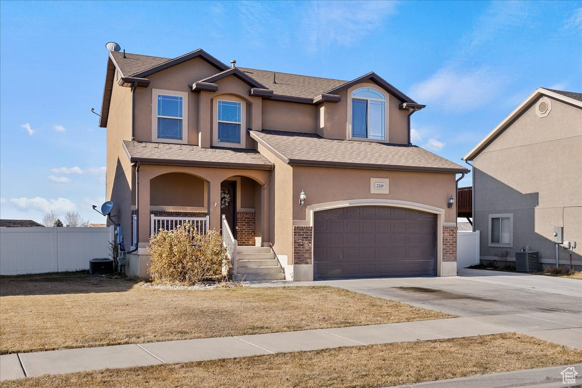 This 3-bedroom, 3-bathroom charmer has everything you need. The great room is perfect for relaxing, and the kitchen with granite countertops, gas range, and pantry has all the essentials. The master suite features a jetted tub, separate shower, and walk-in closet. Enjoy stunning mountain views from the front porch. With an unfinished basement, there's room to grow, and the RV pad is ready for your toys. A new furnace and A/C unit (installed within the year) adds peace of mind. The HOA covers sewer, water, and trash, and helps keep the neighborhood looking great. Schedule your showing today! Buyer to verify all MLS information, including square footage.