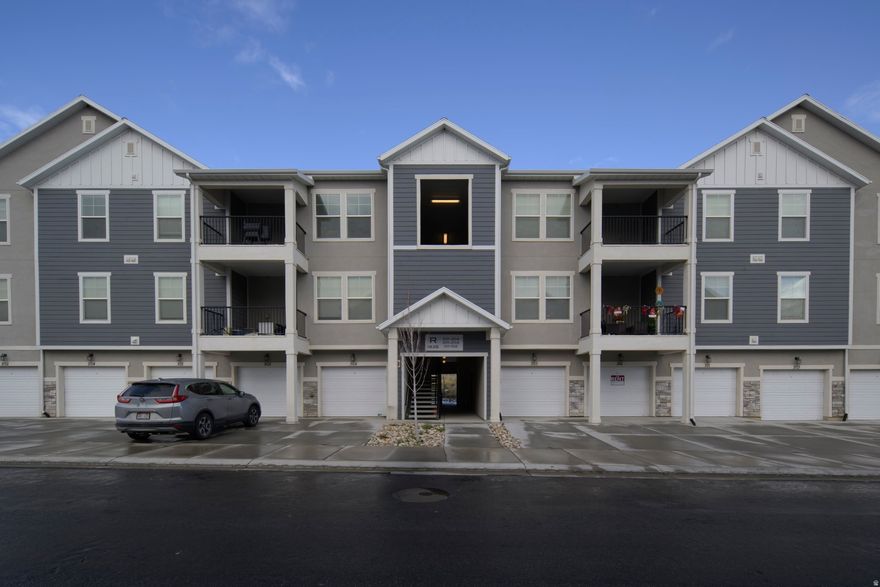 This condo is AWESOME! It is a better than new ground level condo only  minutes from Costco, major retail, dining and Primary Children's Hospital.  Upgrades in this spacious 3 bedroom unit include a tile kitchen backsplash, quartz countertops, upgraded light fixtures, an attached 1-car garage that is painted and finished with extra storage and built in shelving. It has been excellently maintained with just one owner and no pets in the home.  This unit also has an outdoor patio and a view of a hill rather than other buildings and has extra privacy and natural light. The community offers walking trails, pickleball courts, dog park, pavilion, playgrounds, clubhouse and pool. The HOA also covers insurance, water, sewer, exterior maintenance and common area maintenance.