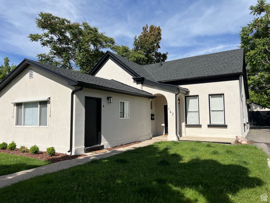 Recently renovated 4 plex located less then 2 blocks from downtown and 5 blocks from BYU campus.  All new LVP floor, paint. New washer & Dryer. Roof, landscaping & stucco were all redone last year.   Square footage figures are provided as a courtesy estimate only and were obtained from appraisal .  Buyer is advised to obtain an independent measurement. DO NOT DISTURB TENANTS