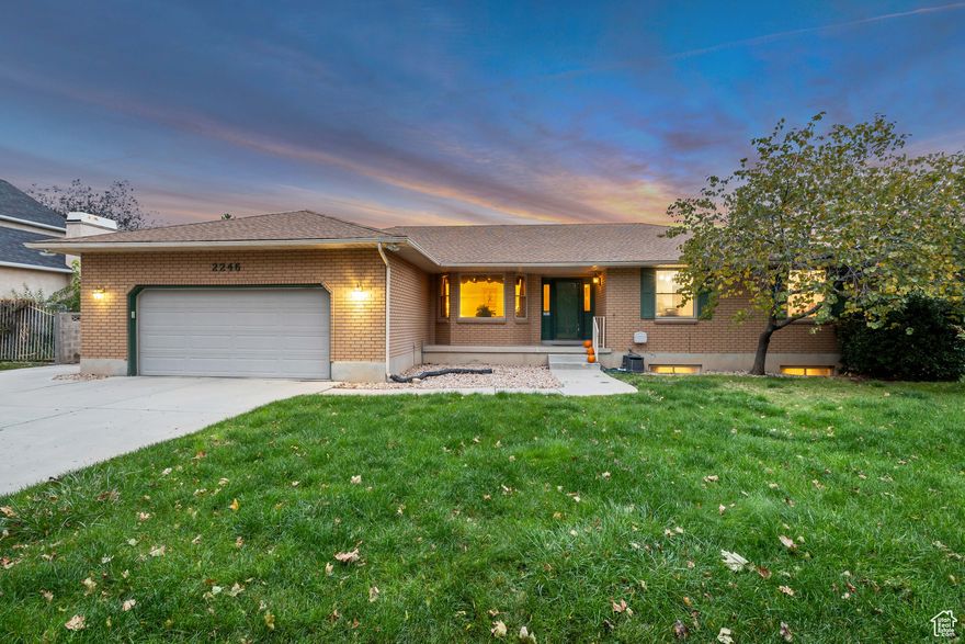 This well-maintained, south-facing rambler is on a quiet, tree-lined street and offers a remodeled kitchen, energy-efficient insulated vinyl sliding doors (replacing the original French doors), cozy wood-burning stove insert, a private, fully fenced yard--perfect for relaxing or entertaining. Situated on a generous 1/3 acre lot, the home features an extra-deep two-car garage with a 220V electric outlet , RV parking, and a deck with a gazebo.