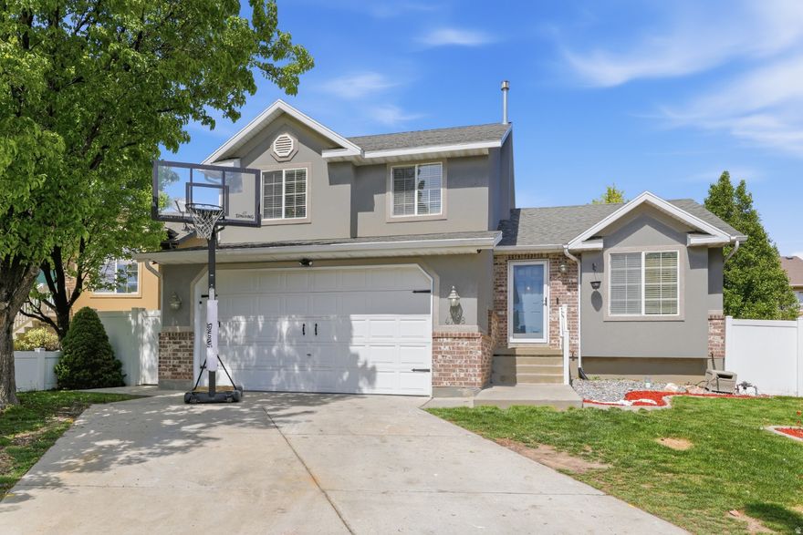 *OFFERING $10,000 IN CLOSING COSTS*  Welcome to this inviting 4-bedroom, 2.5-bath home in the heart of Herriman-one of Utah's fastest-growing and most sought-after communities. Perfectly suited for first-time buyers or anyone seeking a move-in-ready home with thoughtful updates. Upon entry, you're welcomed by new laminate flooring and a well-designed floor plan that balances open living with a comfortable, natural flow. The kitchen offers ample space for both everyday living and entertaining, highlighted by a gas stovetop. Upstairs, you'll find fully renovated bathrooms and new LED light/fan fixtures in the bedrooms, adding a fresh, modern touch throughout. The backyard sits on a .12-acre lot and offers plenty of space for kids, pets, or simply enjoying your own outdoor retreat. Homes like this are hard to come by-especially in a location that continues to grow and increase in value. If you've been waiting for the right home at the right time, this is it!    Square footage figures are provided as a courtesy estimate only and were obtained from ______________ .  Buyer is advised to obtain an independent measurement.