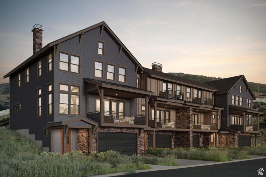 Offering a $15,000 incentive with the use of our preferred lender. Discover this cozy 3-bedroom, 2.5-bathroom mountain retreat, perfectly situated just 5 minutes from the exciting new East Village expansion of Deer Valley and only 10 minutes from Main Street, Park City. During the Summer months, you're a quick hike or bike away from the refreshing Jordanelle Reservoir. Hop on a paddleboard or just enjoy the sun as Deer Valley mountain becomes your scenic backdrop. During Winter, utilize the Jordanelle Parkway to get you onto the slopes in no time. This desirable phase has been approved for nightly rentals, offering an exceptional opportunity. Please reach out to us today to schedule your visit! Photos shown are of the smaller yet similar Boxwood floor plan (that you can walk through) to help the homebuyer get a better idea of the floor plan.