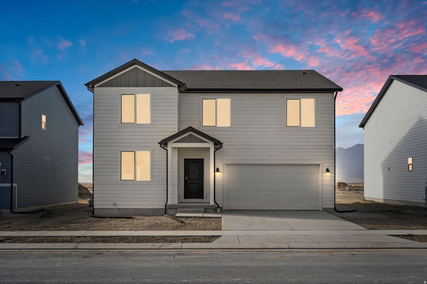 Discover the perfect blend of comfort, style, and space in this beautiful home located in the highly desirable Juniper at Harmony community in Eagle Mountain. From the moment you step inside, you'll love the bright and inviting open-concept design that effortlessly connects the kitchen, dining area, and living room-creating the ideal space for everyday living, hosting friends, or spending time with family.  With approximately 3,662 total square feet, this home offers the room, functionality, and comfort today's homeowners are searching for. Located in the welcoming Juniper at Harmony neighborhood, you'll enjoy peaceful surroundings while still being close to parks, schools, and everyday conveniences. Come experience the lifestyle, space, and value this exceptional home has to offer. (photos may vary from actual home).