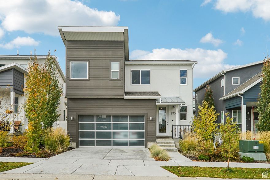 Welcome to 6705 Serviceberry Road, a gorgeous contemporary home located in the heart of Park City's lively Silver Creek Village. Built in 2022, this nearly new property combines sleek modern finishes, thoughtful design, and unmatched access to outdoor recreation, local amenities, and convenient transit. The saltwater hot tub and beautifully landscaped, fenced yard create an ideal space for outdoor entertaining and relaxation. Offered fully furnished, including all essential kitchen items, this home is a perfect turn-key solution to kick off your Park City adventure. Whether you're looking for a primary residence, a vacation getaway, or an investment property for short or long-term rentals, this home delivers both versatility and modern charm.