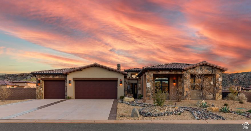 TAKE ADVANTAGE OF THIS PRICE REDUCTION AND LOCK DOWN YOUR DREAM HOME TODAY! Discover the perfect blend of luxury and convenience in this stunning Rio de Sion residence. Just a short drive from Zion National Park, this 4-bedroom, 3.5-bath home offers unparalleled Southern Utah living. Enjoy stunning sunsets and panoramic views from your .45-acre oasis, complete with a low-maintenance xeriscape yard and a spacious sunset patio. Step inside to find a seamless open floor plan, a luxurious master suite with both a soaking tub and beautiful tiled shower. Enjoy modern amenities that include a convection oven range, a large pantry, a recirculating pump that delivers instant hot water throughout the house. Your guests will love the darling mother-in-law casita with a full sized bathroom, kitchenette and a cozy patio for morning tea. A tandem-capable third garage bay provides added flexibility for parking and/or storage. Located mere minutes from Zion National Park's beauty with endless hiking and biking trails, this property makes exploring nature effortless. Don't miss your chance to enjoy your own piece of paradise!