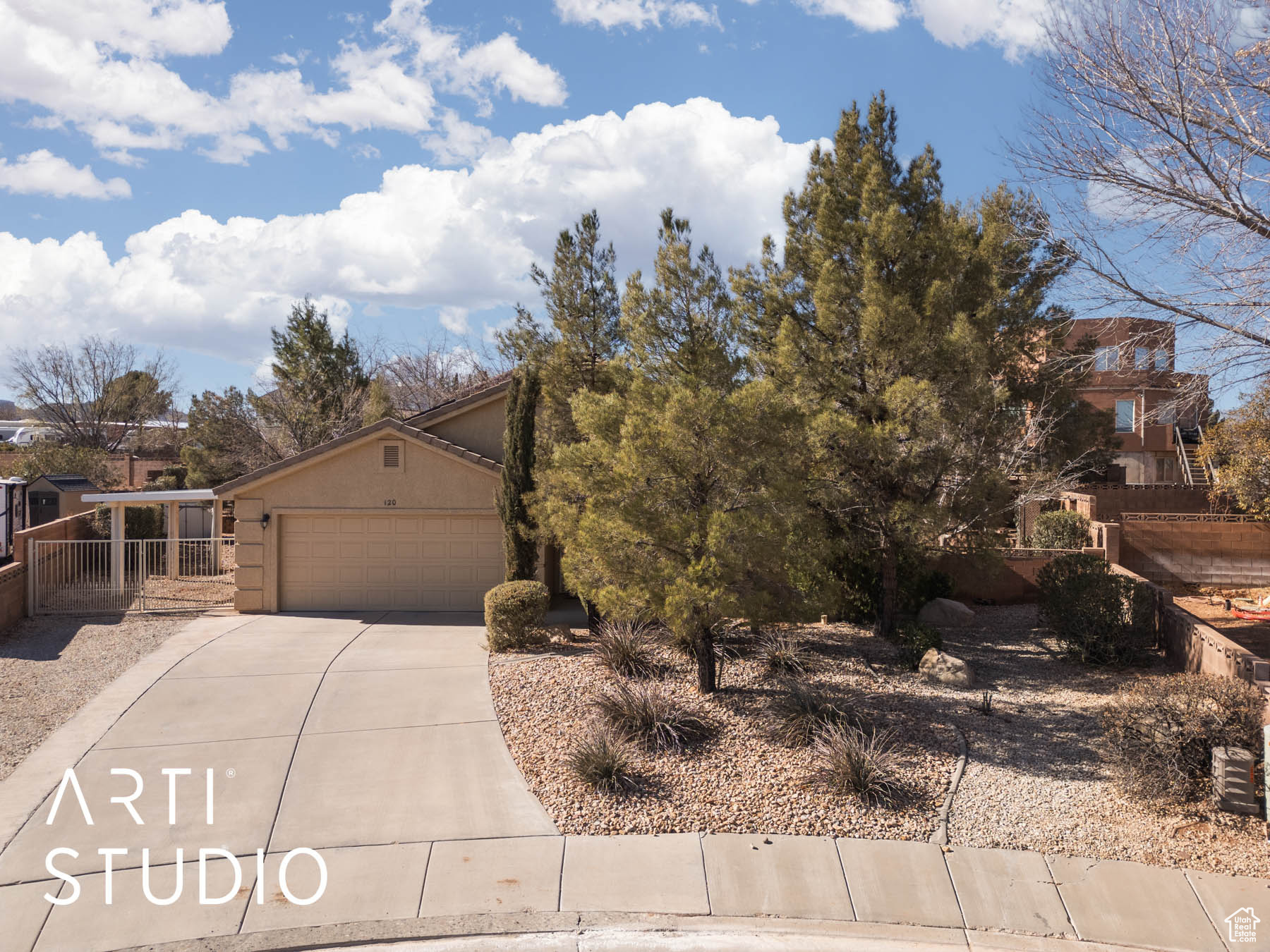 Imagine this... After a day full of enjoying the wonders of southern Utah you come home and kick back and relax in the serenity of your own private yard while your solar panels are soaking up the sun and turning it into brilliant savings. Then step inside and enjoy the versatility of not one, but TWO family rooms - making entertaining or working from home a DREAM. Call for your personal tour today!