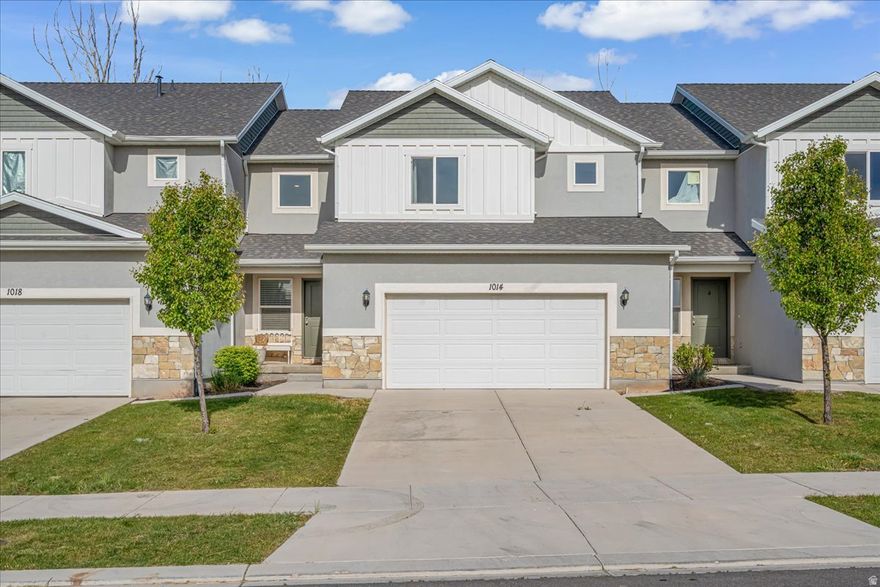 Welcome to this beautifully maintained 4-bedroom, 3.5-bath townhome in the heart of Santaquin! This spacious home truly feels like new, offering modern finishes, a clean and well-cared-for interior, and a functional layout designed for comfortable living. The open-concept main level features a bright and inviting living space, perfect for entertaining or relaxing. The kitchen is equipped with stylish cabinetry, ample counter space, and a seamless flow into the dining and living areas. Upstairs and throughout the home, you'll find generously sized bedrooms, including a primary suite with a private bath and plenty of closet space. With three full bathrooms and an additional half bath, there's room and convenience for everyone. Enjoy low-maintenance living in a growing community with easy access to local amenities, parks, and commuting routes. Whether you're looking for your first home, more space, or an investment opportunity, this move-in-ready townhome is a must-see! Square footage figures are provided as a courtesy estimate only and were obtained from County Records.  Buyer is advised to obtain an independent measurement.
