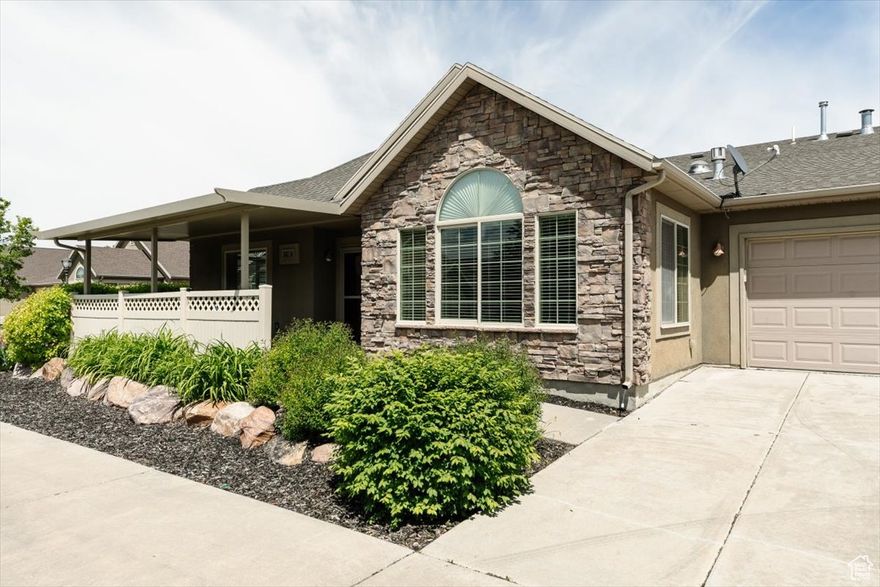 Great price for one of the lightest and brightest homes in North Logan's Towne Center Villas! This is the best 55+ community in the Valley.  So quiet and convenient to everything; with amazing amenities like a pool, clubhouse, and community garden.  This home features an open concept with good-sized bedrooms, and en-suite bathroom, perfect for living and relaxing.  Summer sunsets on your porch will be a great way to end the day. Take the stress away from home ownership; this is a home and community you can be comfortable in and enjoy your life!