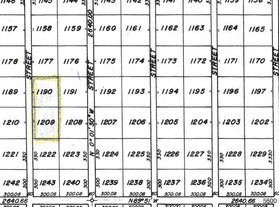 GARDEN VALLEY RANCHOS, UNIT 1 LOTS 1190 & 1209 - Land