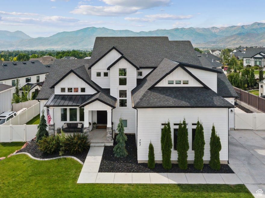 Sellers will consider Seller Financing with considerable down payment! Enjoy elevated living in this gorgeous, turn-key home on Heber Valley's East bench in the Stone Creek Residences! Experience open concept living at its finest, with vaulted ceilings, an abundance of natural light, oversized living spaces, extra tall door heights, and the perfect floor plan to maximize functionality and comfort. Timeless finishes make this home standout with hand-scraped luxury hardwood floors throughout the main level, a beautiful stone fireplace in the heart of the home, tasteful neutral elements and custom upgrades throughout. The spacious main floor master suite offers two separate vanities, a soaker tub, toilet room and walk-in closet. Surround yourself with the comforts of home in the gourmet kitchen complete with an oversized island, pantry, gas range, custom hood, double oven and additional cabinet space. The vaulted office offers an inviting space for productivity. Take advantage of the outdoor spaces with the alluring covered front porch and covered back patio that's ideal for outdoor cooking and relaxation. The newly finished basement is bright, open, and perfect for entertaining with its second full kitchen, open family/game room, glamorous jack and Jill bathroom, two large bedrooms and plenty of extra storage space. The permanent exterior lighting is awesome for holidays, seasonal and daily lighting customizations. This unique home boasts one of the largest lots in the neighborhood, complete with a fully fenced yard, RV parking and mountain views. Vivint security system and cameras included. Conveniently located within a few minutes of a variety of outdoor activities and Main Street. 15 minutes to Park City, 45 minutes to SLC Airport, 25 minutes to Orem. Information provided as a courtesy. Buyer to verify.