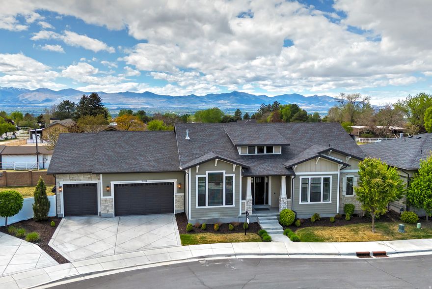 Beautiful Luxurious Craftsman Rambler on a generously sized, fully fenced lot. This home offers a private backyard with a covered patio and a spacious three-car garage. Inside, you'll find exceptional main-floor living with two large-bedroom suites, including a master suite that exudes spa-like luxury: a standalone tub, Euro-glass shower, granite countertops, and a fabulous walk-in closet. A versatile main-floor office with a closet could serve as a third bedroom, and the open floor plan is enhanced by oversized windows that frame stunning views. The kitchen shines with upgraded stainless steel appliances, including a double oven and a walk-in pantry, and it opens to a large family room anchored by a cozy yet elegant gas fireplace. A mudroom with built-in lockers and a substantial main-floor laundry add everyday practicality to the luxurious spaces. Downstairs, the lower level features two additional bedrooms, a spacious jack-and-jill bathroom, a generous family room, and abundant storage. There's also some unfinished space to add a theater room, workout area, or whatever you envision for the future.