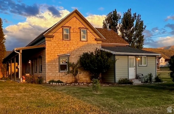 Historic Two Story Stone Homestead in Spring City Originally Senator John Franklin Allred's Home. Over 4500 Sq Feet of Finished Living Space. Lovingly Restored to Preserve the Original Elements With Fully Updated Electrical, Plumbing and Radiant Heat. The Master Bed and Bath With Kitchen, Great Room and Laundry Room Are All On The Main level. Beautiful Hardwood Floors Throughout, Historic Fixtures, Two Car Garage, Large Master Bath with Double Shower, Walk in Closets, Sun Room, Large Patio, Perfect View of Horseshoe Mountain From Your Kitchen Window, Tons of Natural Light, South Facing Sun Room Heats The Home in Winter, Basement With Outside Entrance Plumbed For a Mother in Law Apartment. 1.06 Acre Corner Lot With Historic Orchard, Tree House, Large Chicken Coop and Enclosure Plus Enclosed Yard, Full Automated Sprinkler System, Fully Landscaped. This Home Has Everything You've Been Looking For. Buyer To Verify All. Owner is A Licensed Agent In The State of Utah.