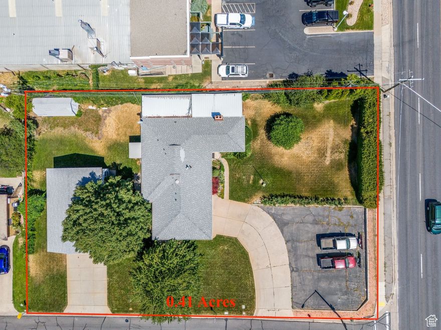Opportunity awaits! Currently zoned R-2 for two residential units, this property is situated directly on 500 West Bountiful and has a strong likelihood of a Commercial re-zone! Contact Listing Agent for information about the possibilities to build out the current space and make your dream a reality.  Currently, the property is almost 3,500 sq ft offering 5 bedrooms and 3 baths. Basement was used as a rental in the past. An attached 2 car garage and a detached RV garage add extra appeal for owner users, auto enthusiasts or hobbyists, or even as an investment property. Two parcels being sold together total 0.41 acres. Home is being sold as-is, come and see today!