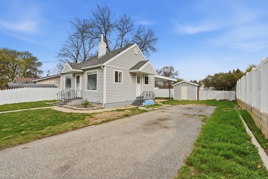 Don't miss this well kept 3-bedroom, 1-bath home situated in a quiet established neighborhood. Features include a covered patio for year-round enjoyment and a generously sized shed for tools, storage, or projects. Air conditioning, fresh paint and updates throughout. Conveniently located near parks, a skate park, shopping and schools. This location truly can't be beat! Schedule your showing now. Square footage figures are provided as a courtesy estimate only and were obtained from Cache County. Buyer is advised to obtain an independent measurement.