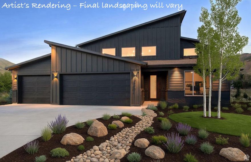 ***New landscaping coming early October!!! Welcome to stunning Eden, Utah, where Modern Mountain Living awaits. Newly built and finished in 2024, this nearly one-acre lot, located in a quiet cul-de-sac, offers an exceptional contemporary mountain retreat surrounded by the serene beauty of Ogden Valley. Step into a home defined by clean lines, featuring four spacious bedrooms and an office that can easily be converted into a fifth bedroom. Enjoy three full bathrooms and seamless indoor-outdoor living spaces designed to maximize panoramic views and abundant natural light. Ideally situated just minutes from world-class skiing at Powder Mountain, Nordic Valley, and Snowbasin-as well as boating and paddleboarding at Pineview Reservoir-this homesite is perfect for those who crave an active, year-round lifestyle. Whether you're envisioning a full-time residence or a vacation getaway, this home presents a rare opportunity to make that dream a reality. Secondary water is included in HOA and electrical installed for hot tub and electric car. With nearly 18 acres of preserved open space and picnic area, the neighborhood invites residents to enjoy direct access to nature and the tranquil beauty of the North Fork Ogden River. Don't miss your chance to own this exceptional gem in the heart of Utah's mountain paradise.
