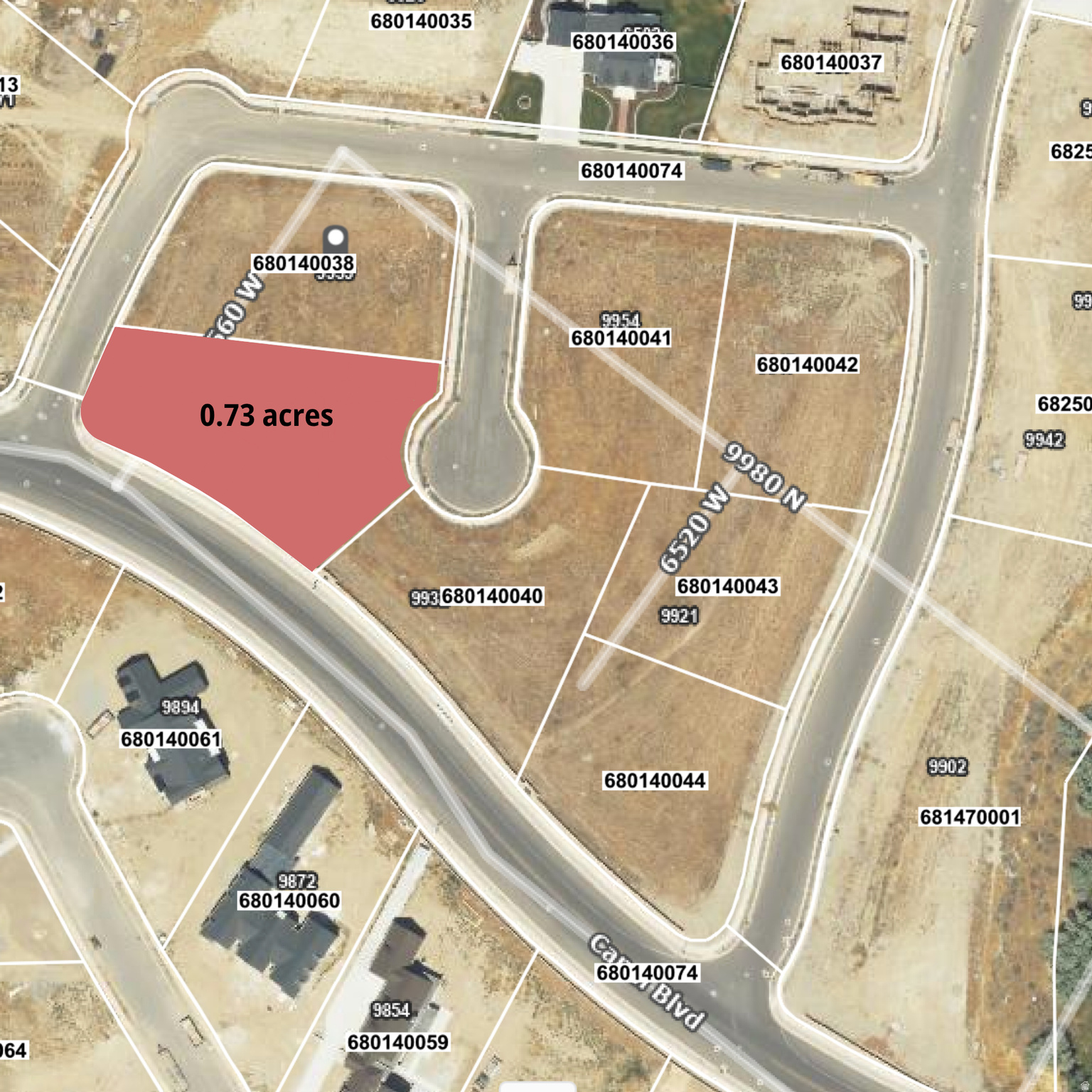 Plat Map. Illustrating the boundaries and dimensions of a specific property parcel