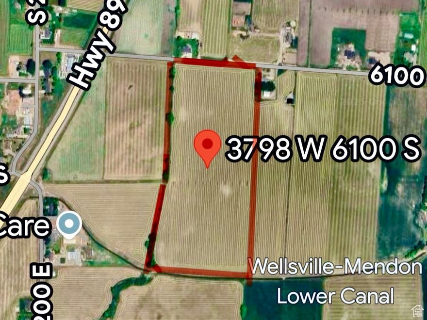 Check out this stunning 26.48 acres in Mt. Sterling! Fabulous producing farm. Amazing views of the Wellsville Mountains, 1585 ft. of stream, property has the volume to put 2 homes on it, pressurized  irrigation, property can possibly annexed into Wellsville City and subdivided. 683 ft of frontage on 6100 South.
