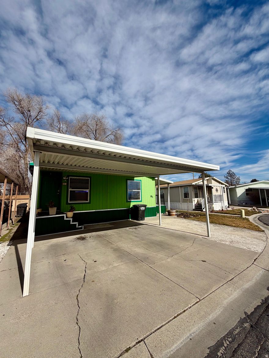 Remodeled spacious 3-Bed, 2-Bath Home in the Heart of Salt Lake City. Welcome to this mobile home located in central Salt Lake City, offering comfort, convenience, and space to enjoy inside & out. Step inside to find a bright layout perfect for everyday living and entertaining. The home features a new roof replaced this year 2026, fresh new paint green outside of the mobile home, newer water heater and a furnace replaced replaced in the last 3 years, a beautiful updated kitchen with fresh paint walls, updated floors and remodeled bathroom. Enjoy a generously sized backyard-ideal for gardening, outdoor gatherings, or letting pets roam, and a big storage shed. There's also plenty of parking space to accommodate 3 vehicles. Whether you're looking for a personal residence or a solid investment, this home offers unbeatable value in a prime location close to schools, shopping, restaurants, and freeway access. Don't miss your chance to own a move-in ready home with room to grow in the heart of the city!