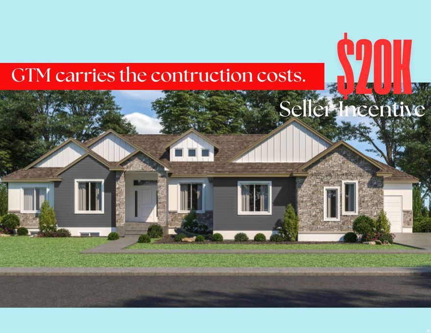 *TO BE BUILT*  $20K Seller Incentive when using preferred lender . GTM carries construction financing, buyer does not need a construction loan. Welcome to the McKenna XL! *Home to include the following: Vaulted Ceilings in Primary bedroom and Living Room, LED Disc Lighting, Ceiling fan in Living room and Primary bedroom. Tall decorative baseboards. LVP flooring in all main are as including bathrooms. Quality carpet in bedrooms. Fireplace in Living Room. *Kitchen: Soft close Knotty Alder Stained Cabinets and Granite Counter tops with Subway Tile backsplash. Cabinets featuring End Panels and Crown Moulding. Walk-in Pantry. Stainless under mounted sink with disposal, walk-in pantry, stainless steel refrigerator, induction stove top, oven, dishwasher and microwave that can be used as a convection oven. *Bathrooms: Tile surrounds in tub and showers. European glass in Primary ensuite. Adult height vanities. Taller, elongated toilets. Central HVAC, Energy efficient furnace, Tankless Water Heater. *Garage & Exterior Features: Third car bay, garage door openers, and 30 year architectural roof shingles. Square footage figures are provided as a courtesy estimate only and were obtained from Builder Plans. Buyer is advised to obtain an independent measurement. -Photo is a rendering and not of the actual home. Photos are of a previous home build, color and options are subject to change.