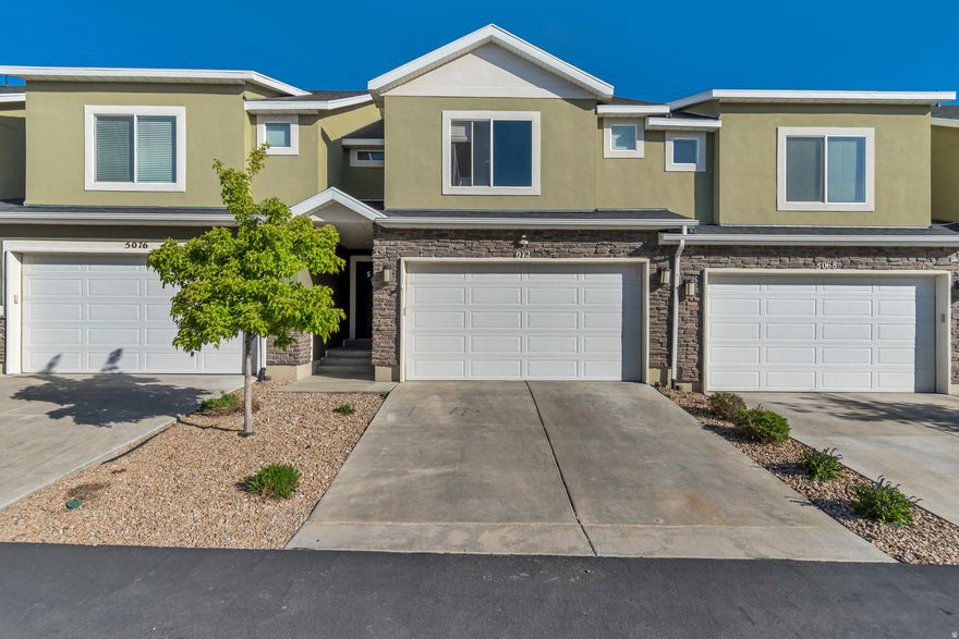 Beautiful Herriman townhome built in 2019 offering over 2,200 sq. ft. of comfortable living space! This home features 3 spacious bedrooms, 2 bathrooms, and an unfinished basement with room to grow and customize. The open-concept layout is perfect for modern living, highlighted by a stunning kitchen with quartz countertops, gas range, and a semi-formal dining area ideal for entertaining. Upstairs, you'll find a generously sized primary suite complete with a private en-suite bathroom and ample closet space. The attached 2-car garage provides convenience and additional storage. Located with quick access to Mountain View Corridor, commuting is a breeze while still being close to shopping, dining, and everyday amenities. Motivated sellers-don't miss this opportunity!