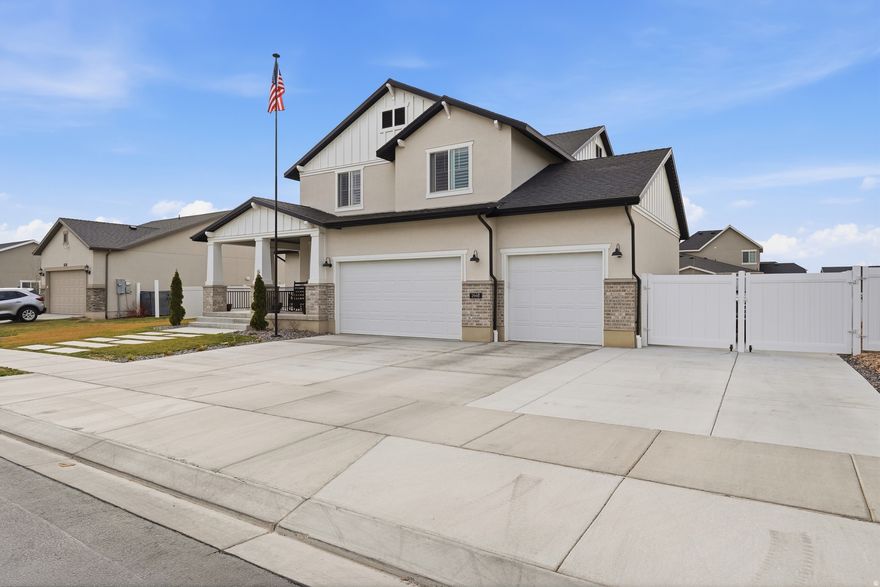 **OPEN HOUSE SATURDAY MAY 2ND 12-2PM** Better than BRAND NEW! Welcome to this stunning home built in the highly sought-after Overland community, where thoughtful design, modern finishes, and functional living come together seamlessly. This spacious two-story home offers 5 bedrooms, 4 bathrooms, and a highly desirable layout featuring a main-level primary suite, plus two dedicated office spaces, perfect for remote work. The bright and open interior is filled with natural light from expansive windows and enhanced with elegant plantation shutters. Brand New carpet (March 2026). The heart of the home flows effortlessly into a beautifully designed backyard complete with garden boxes and fruit trees including two apple, one peach and one apricot tree. Additional highlights include a 3-car garage, RV parking, and a basement with a walkout offering added space and versatility. Located in a community you will LOVE living in, this home combines comfort, style, and convenience ready for you to move in and enjoy! Schedule your showing TODAY! Square footage per county records; provided as a courtesy. Buyer to verify independently.