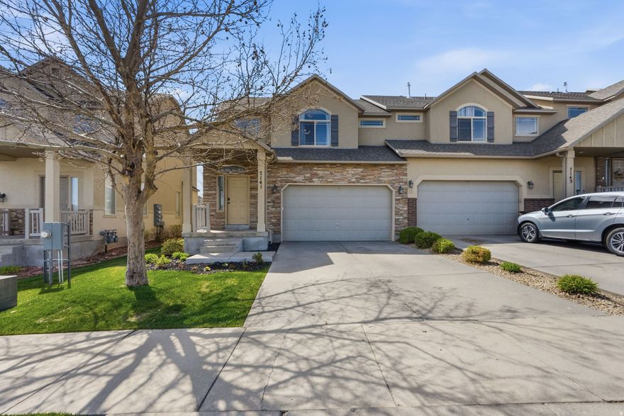 Very well maintained end-unit townhome in a great West Jordan neighborhood! This home features a fantastic, functional floorplan with 3 bedrooms, 2 bathrooms, and nearly 2,500 sq ft of living space. Enjoy an open main floor, spacious living areas, and a mostly finished basement for extra room to relax or entertain. HOA covers landscaping, snow removal, and more for easy, low-maintenance living. Conveniently located near parks, schools, and shopping-this home truly has it all!