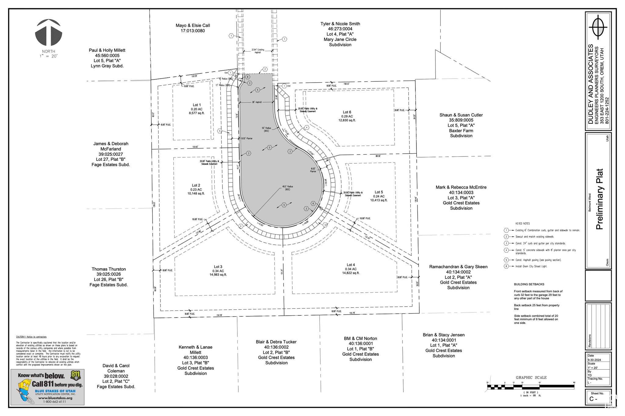BELMONT WEST SUBDIVISION - Land