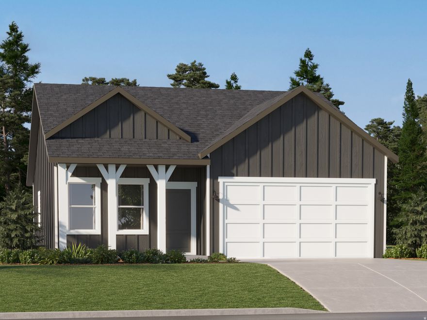 Parkway Fields - 4051 - Cedar. Estimated completion in June. Offering up to $20k in closing costs when financing with our preferred lender. This beautiful rambler home offers 3 bedrooms, 2 bathrooms, a 2-car garage and a full unfinished basement. The main floor offers a family room, dining area, and a kitchen that boasts white cabinets and pale gray quartz countertops. Square footage figures are provided as a courtesy estimate only and were obtained from builder. Buyer is advised to obtain an independent measurement. Interior photos are of same style of home, but not the actual home. Rendering is for illustrative purposes only.