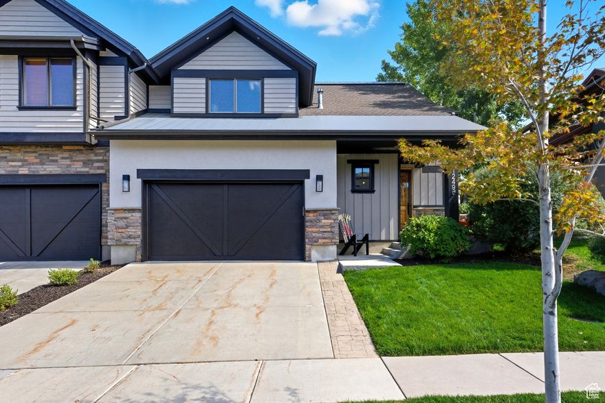 Wonderful 4 bedroom Townhome minutes from Deer Valley East Village!   2 car garage with lots of storage allows for many toys and overflow household items. Exterior has been freshly painted and updated exterior lighting. Lower level family room is a great gathering place for movies, games and more.  Enjoy the private, outdoor hot tub after a day of skiing, hiking or pickleball. 3 en suite bedrooms are perfect for guests and family alike.  Nestled near the end of a cul de sac, this property is perfectly peaceful and quiet.