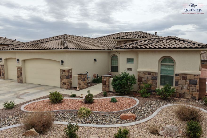 One of a kind in The Reserve at Green Springs. One level. No stairs. Open floor plan. Large corner lot with amazing views of the sunset. Many fruit trees. Large covered patio spanning the length of the home. South-facing. Newly steam-cleaned carpets and tile floor, and new sealant. Instant hot water. Water softener. 220V AC for EV charging. Jacuzzi with power jets in the primary bathroom. Ceiling-mounted storage racks in the garage. 110V AC in the garage for refrigerator or freezer. Casita with a separate entrance. Independent Mitsubishi climate control mini split. Casita has a microwave, sink, disposal, and mini fridge. Located within minutes of Cosco, Walmart, Home Depot, movie theaters, and the Green Springs Golf Course. Many amazing sites are close by. The Dinosaur Discovery Museum and the Washington Community Center are all within 10 min. the Tuachan Amphitheatre, Sand Hollow Reservoir, and Zions Nat. Park are all close by and easy to enjoy. The main Regional Hospital Complex is within a 25-minute drive.