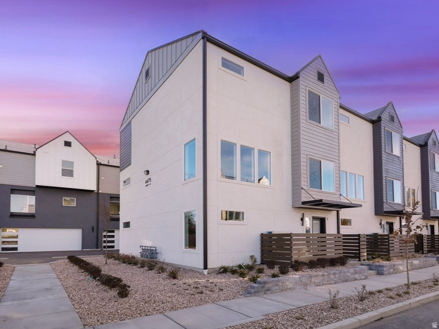 Towns at 45th & 5th. Ask about the amazing financing option that allows for 3% DOWN PAYMENT WITH NO MORTGAGE INSURANCE, This unit is move in ready. Enjoy modern living just minutes from dining, shopping, skiing, hiking & downtown SLC. This quality built home features quartz countertops, custom soft close cabinetry, open concept kitchen/great room, 9 ft ceilings, tankless water heater & a huge 2 car garage. Top that off with access to the community pool, clubhouse, gym, BBQ, fire-pit, playground, picnic area and more. All this in a central location of Millcreek. Other units available!. **Photos are of previous model**. ( Buyer to verify all information and square footage. )